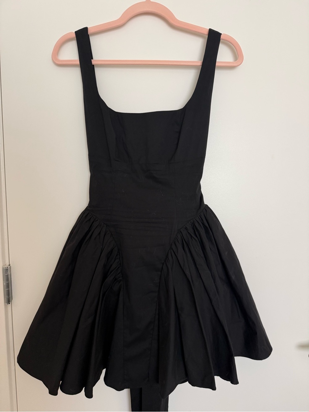 Current Mood Black Square-Neck Mini Dress
